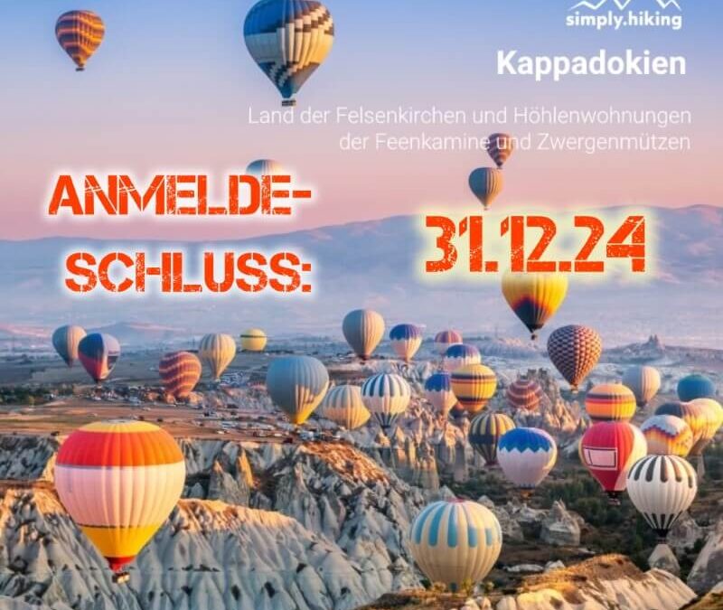 Kappadokien Türkei - von Felsenkirchen und Höhlenwohnungen, Feenkamine und Zwergenmützen mit Reini von simply.hiking Titel